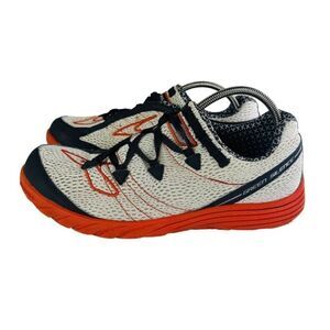 Brooks Men Green Silence Ivory Lace Up Low Top Athletic Running Shoes Size US 8